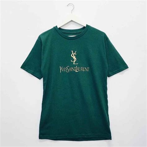 ysl bootleg tee|YSL Logo Green Tee (M) — Radicalthrifts.